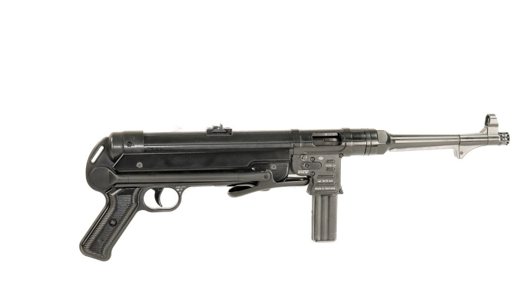 GSG Gewehr, schwarz, seitliche Ansicht.