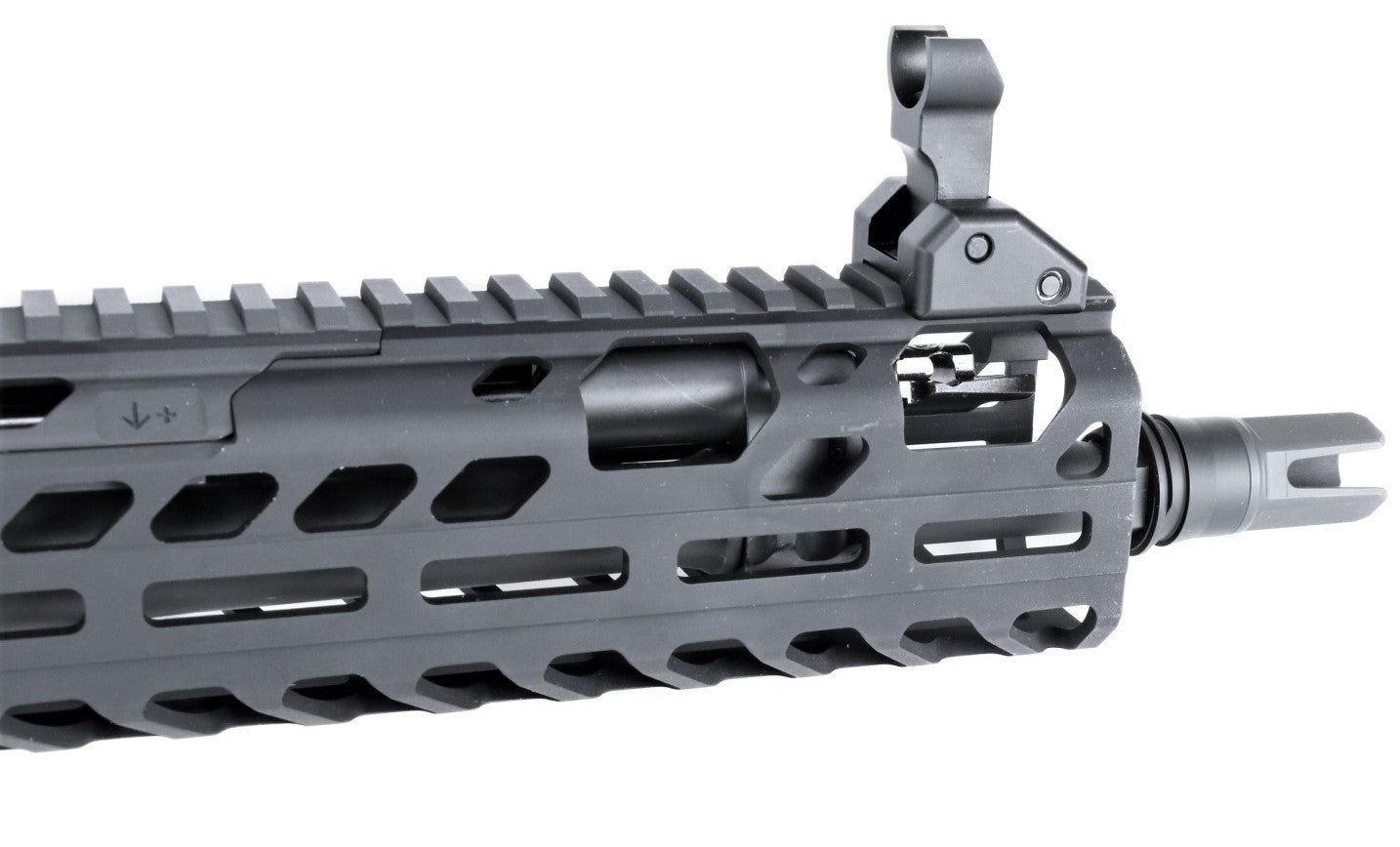 SIG SAUER Gewehr, schwarz, seitlich.