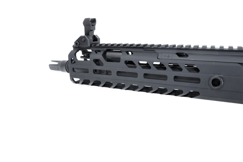 SIG SAUER Gewehr, schwarz, seitlich.