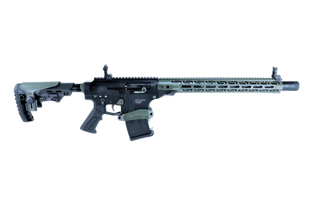 Derya Gewehr, taktisches Design, schwarz.