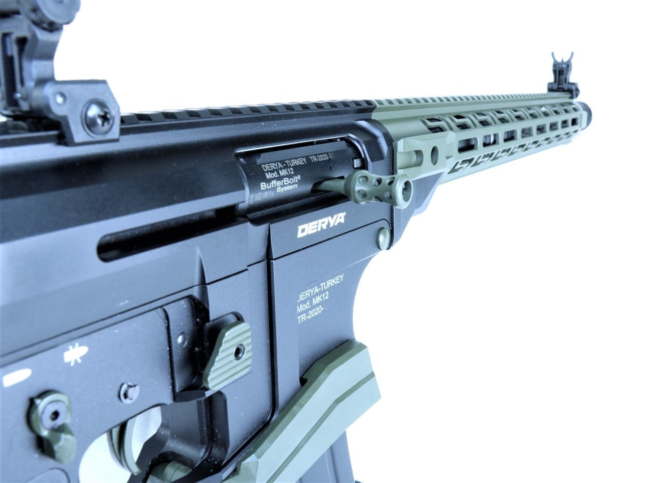 Derya Gewehr, taktisches Design, schwarz.