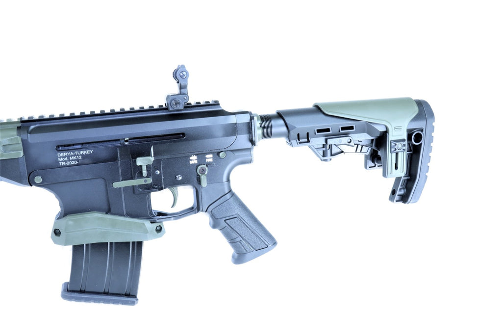 Derya Gewehr, taktisches Design, schwarz.