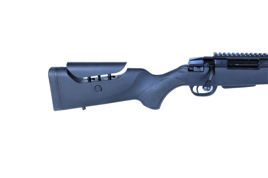 Brenner Jagdgewehr mit Zielfernrohrhalterung.