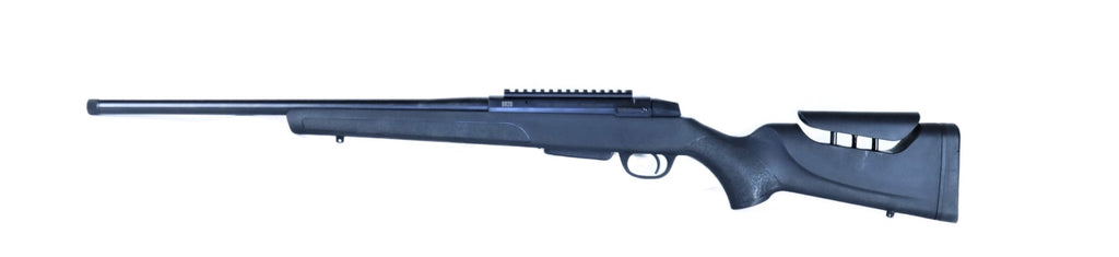 Brenner Jagdgewehr mit Zielfernrohrhalterung.