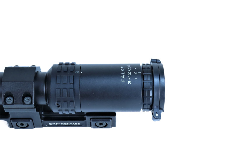 Falke Zielfernrohr mit Montageringen.