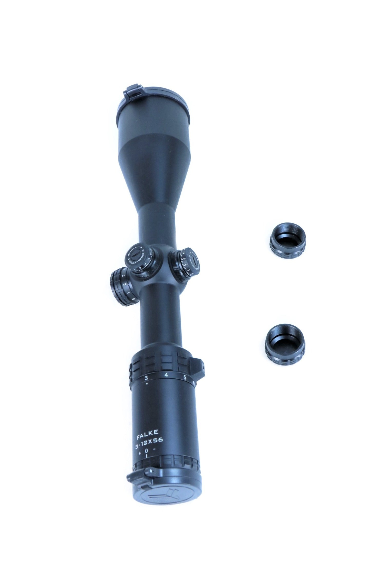 Falke Zielfernrohr mit Montageringen.
