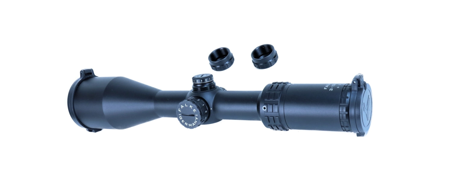 Falke Zielfernrohr mit Montageringen.