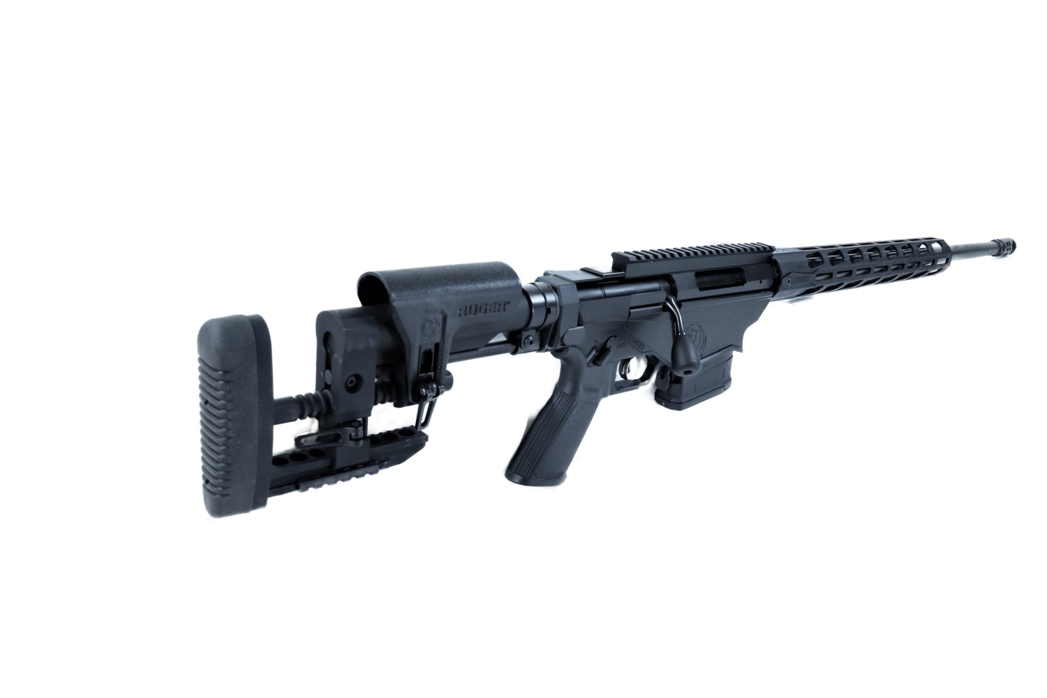 Ruger Waffe mit Picatinny-Schiene und Abzug Komplettansicht