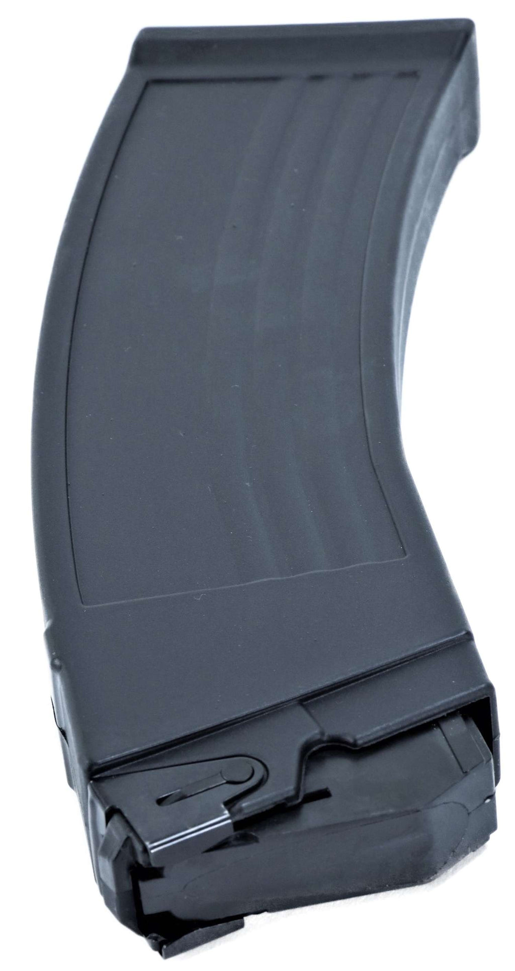 Schwarzes Armsan Gewehrmagazin stehend.