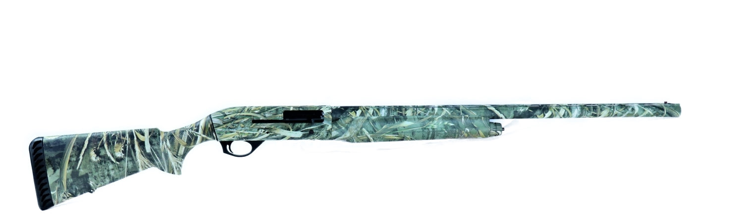 Benelli Gewehr mit Tarnmuster.