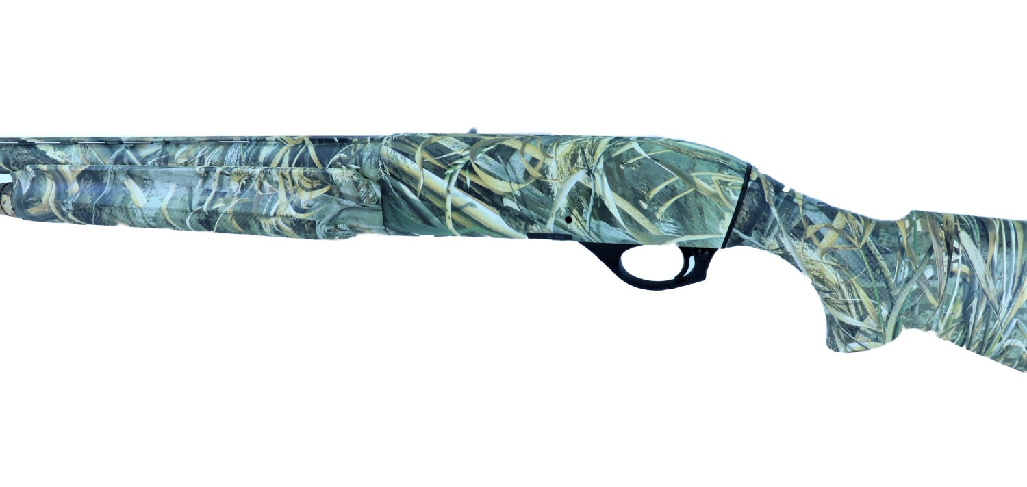 Benelli Gewehr mit Tarnmuster.