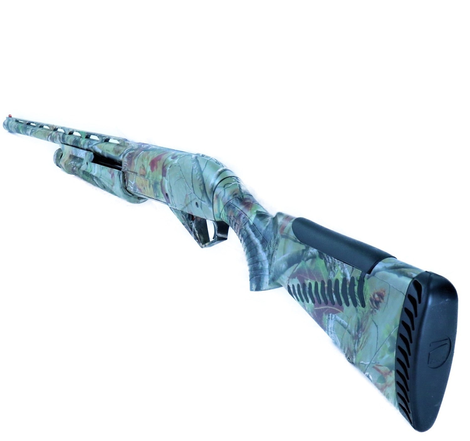 Benelli Gewehr mit Tarnmuster.