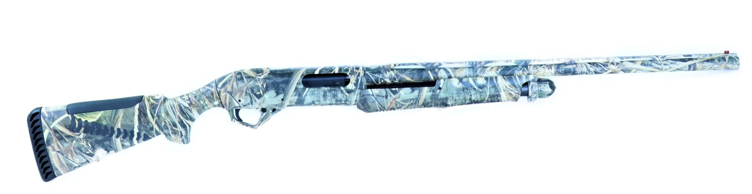 Benelli Gewehr mit Tarnmuster.