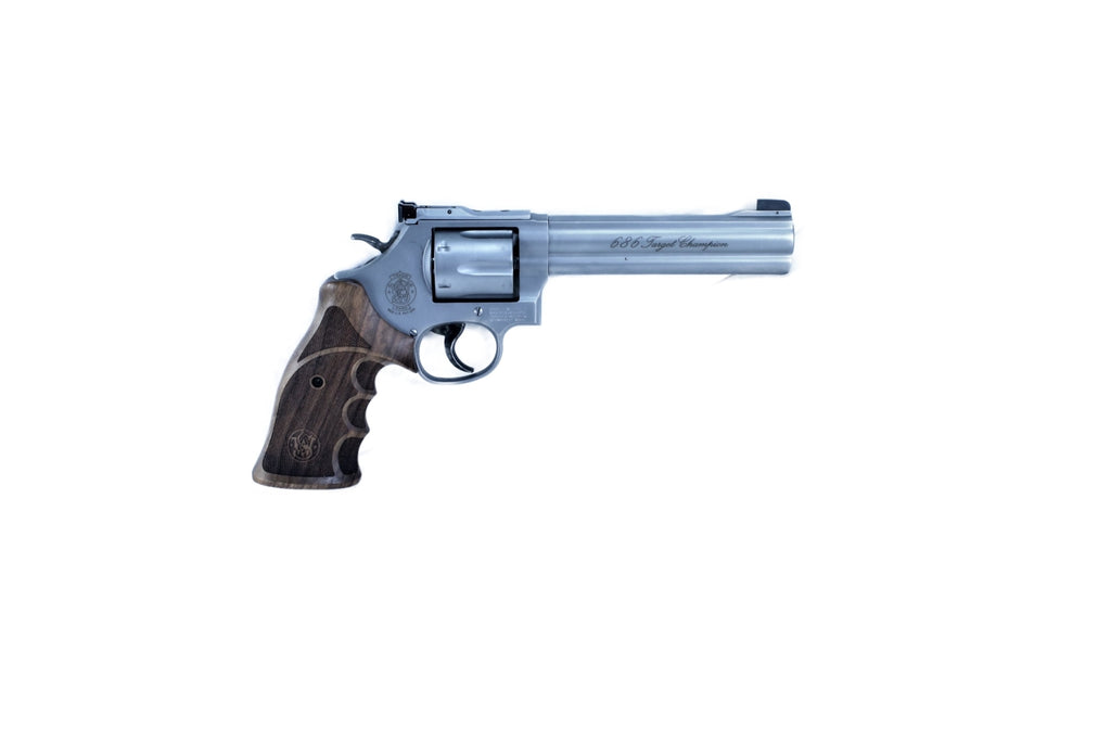 Smith & Wesson Revolver, silbern.
