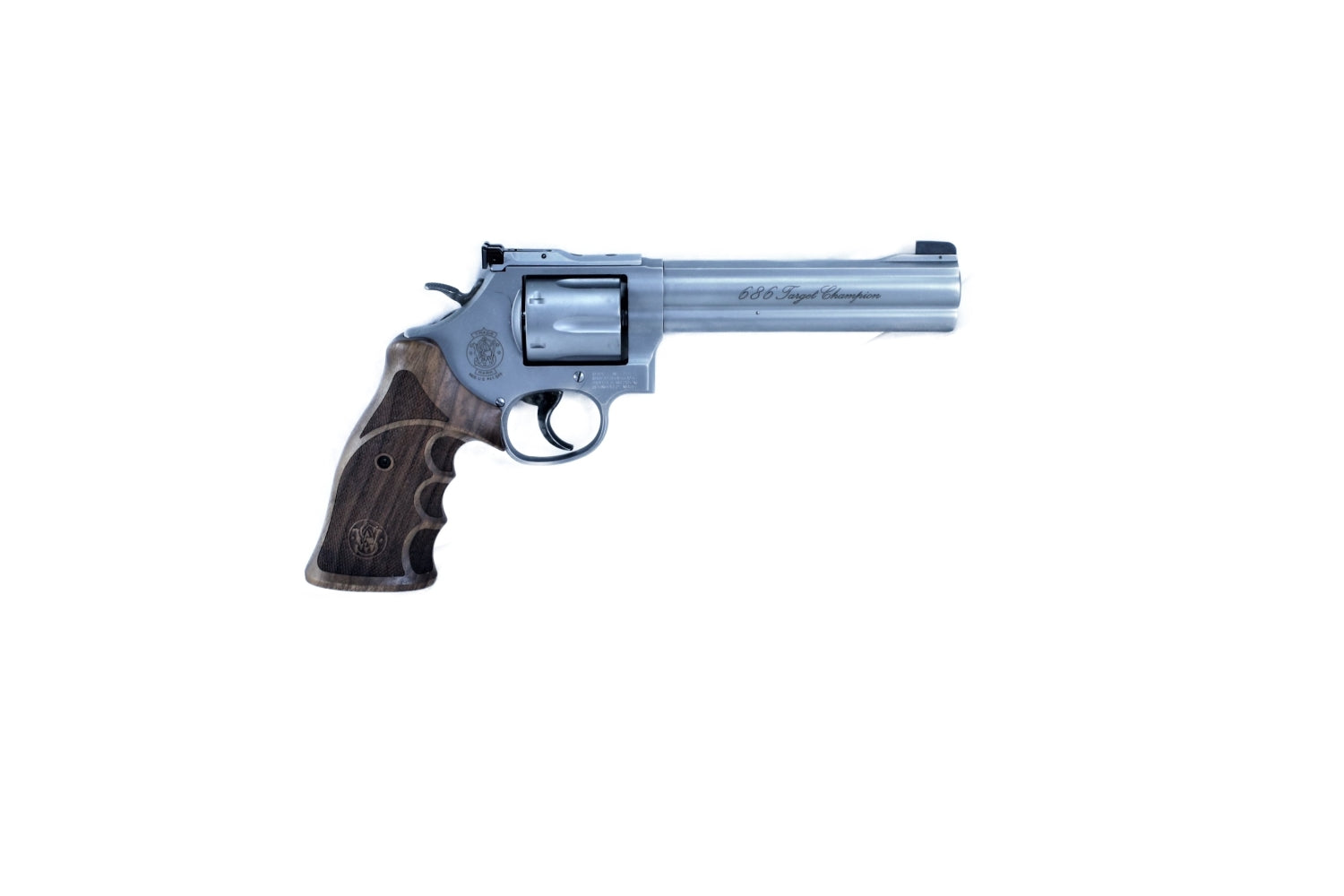 Smith & Wesson Revolver, silbern.