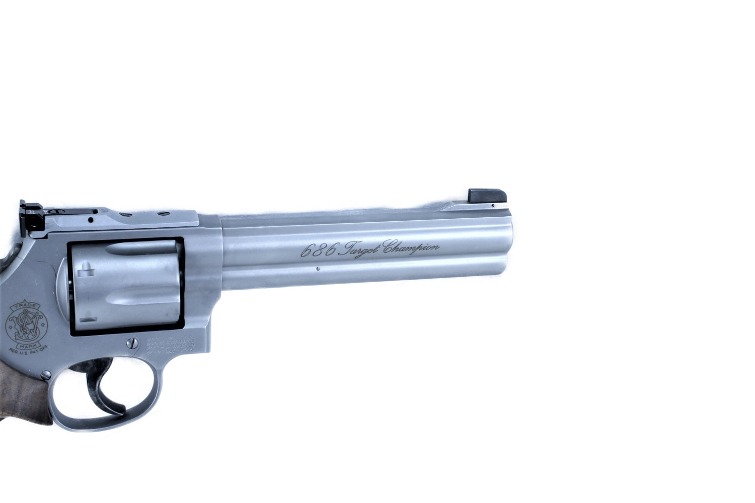 Smith & Wesson Revolver, silbern.