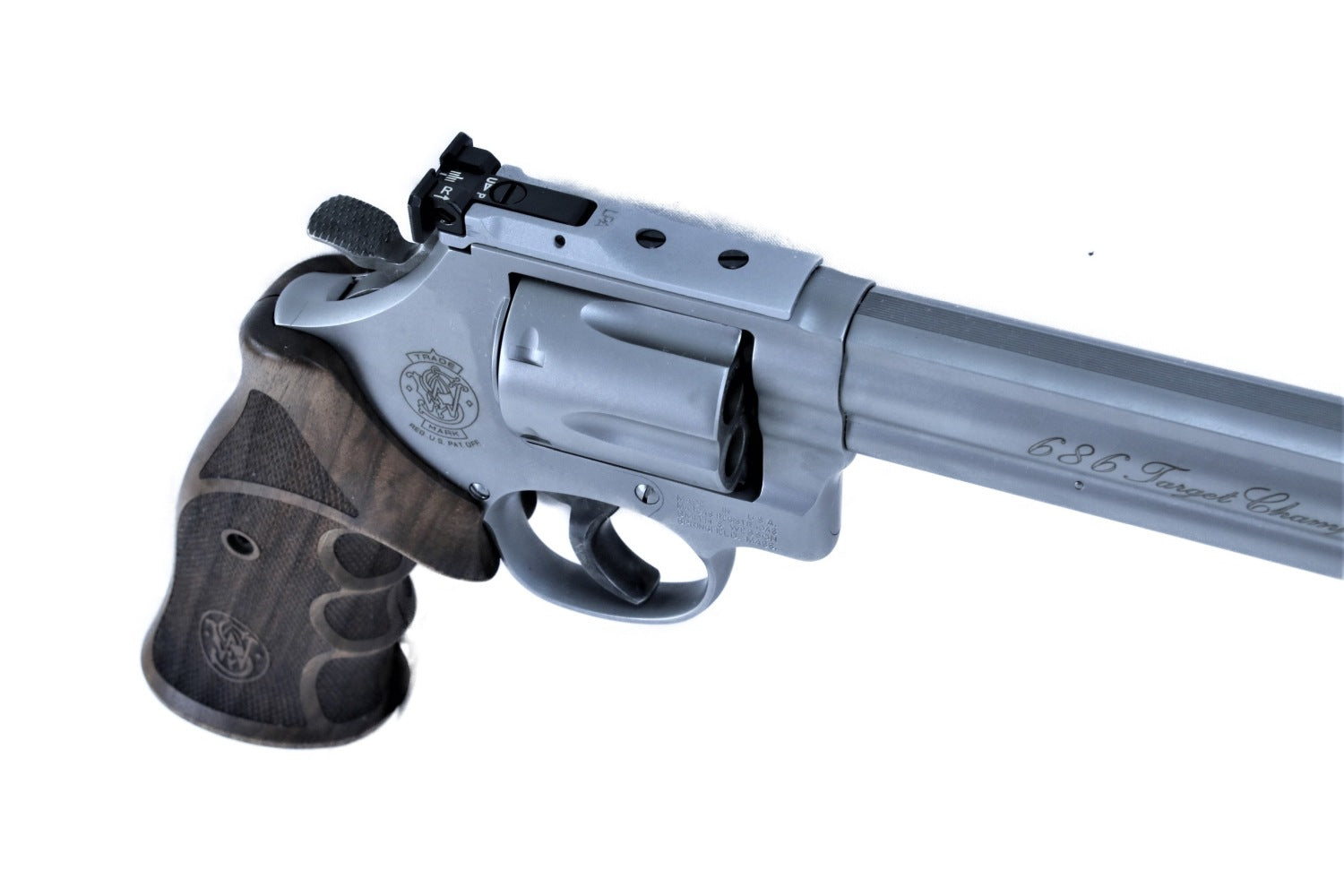 Smith & Wesson Revolver, silbern.