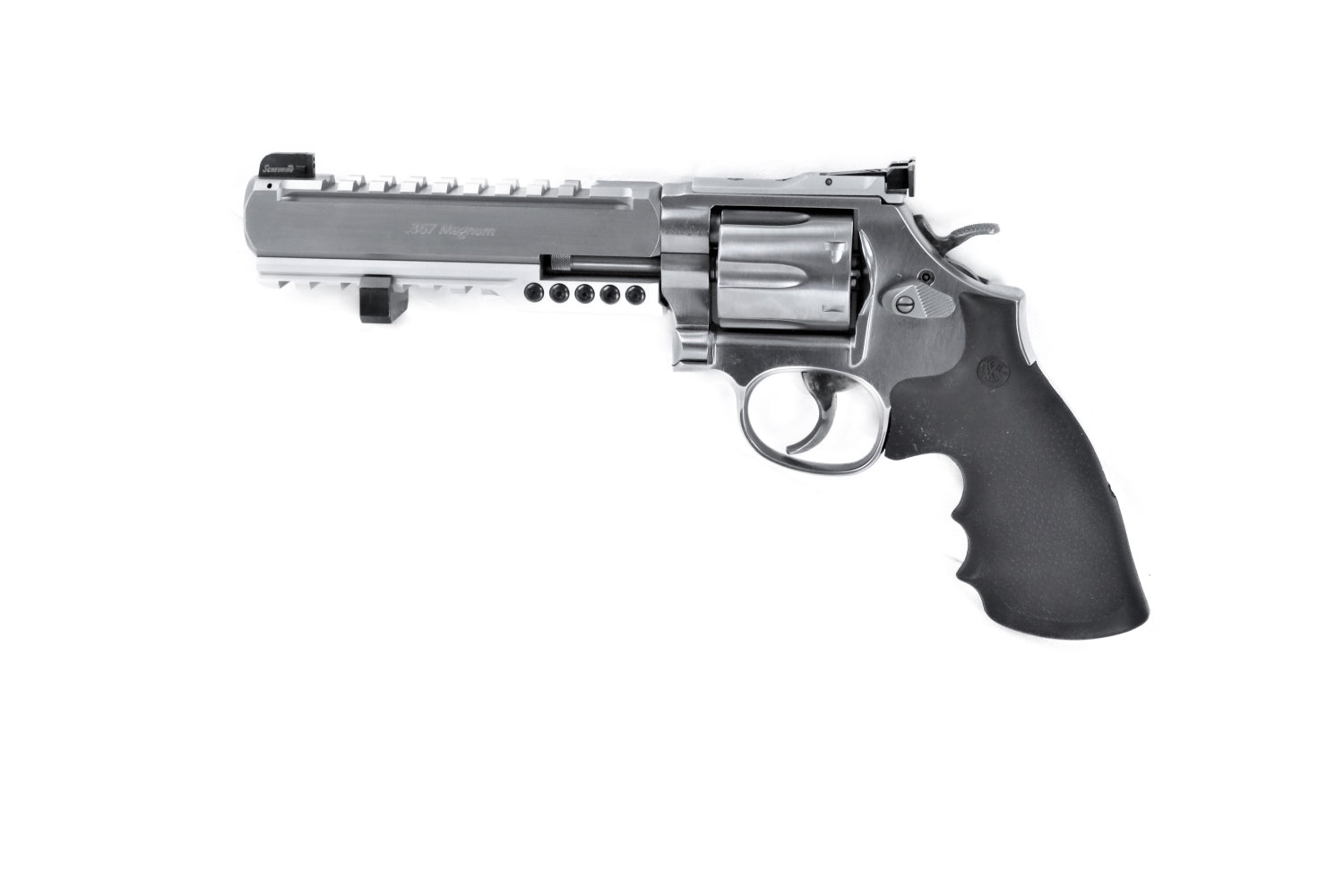 Smith & Wesson Revolver, silber.