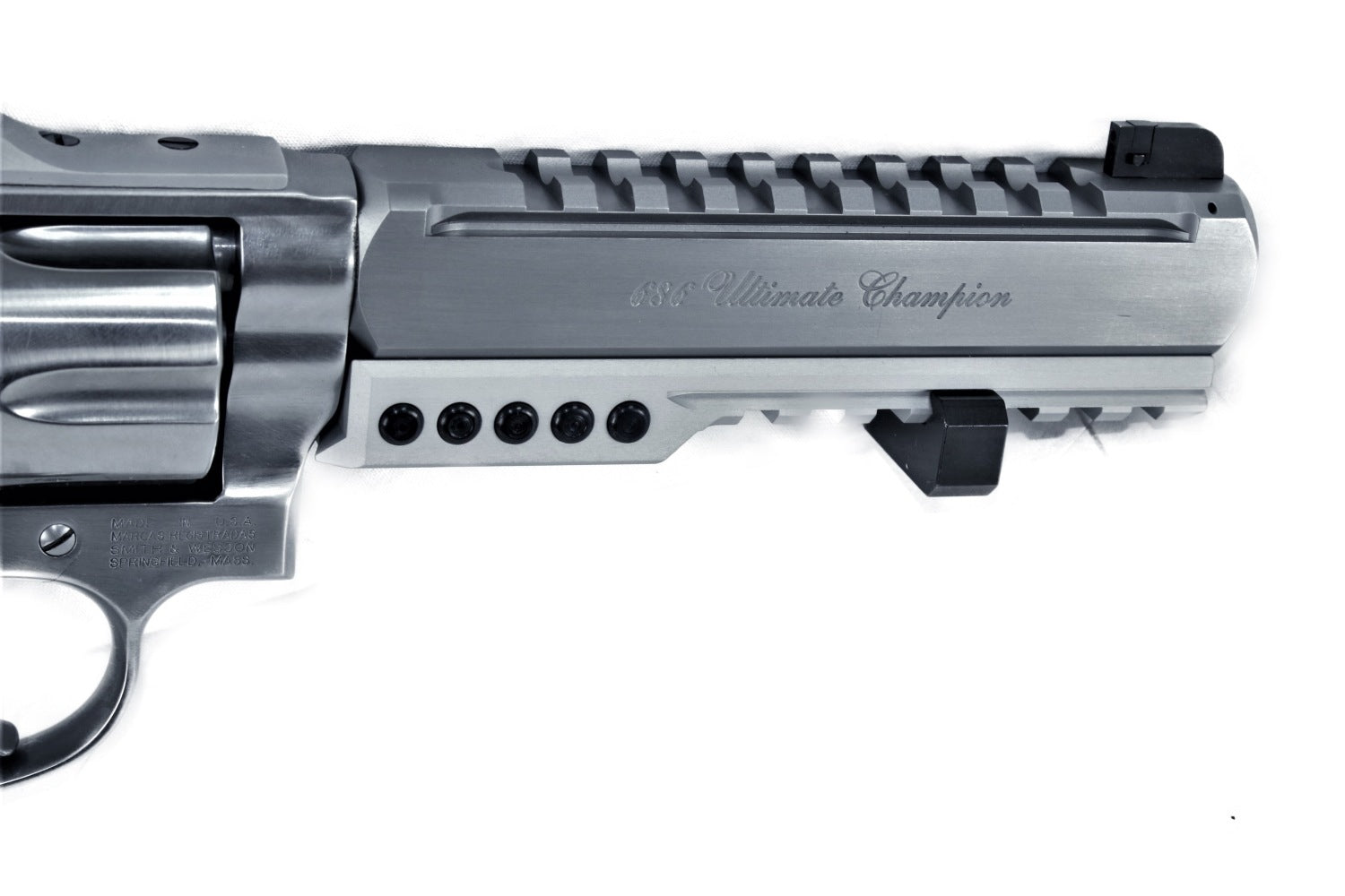 Smith & Wesson Revolver, silber.