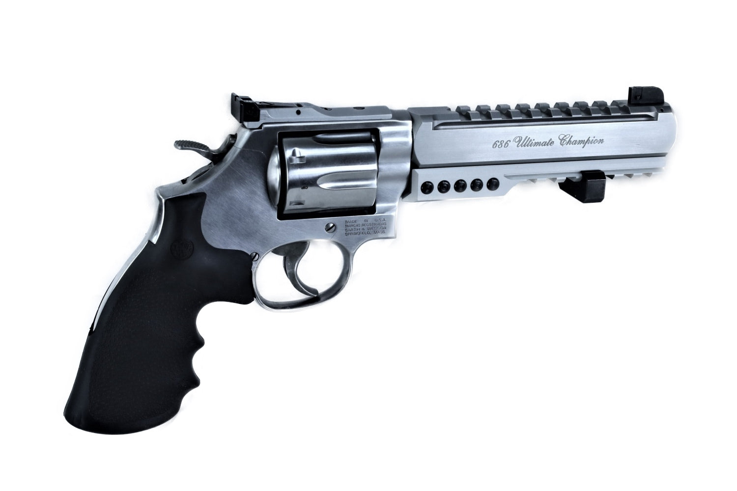 Smith & Wesson Revolver, silber.