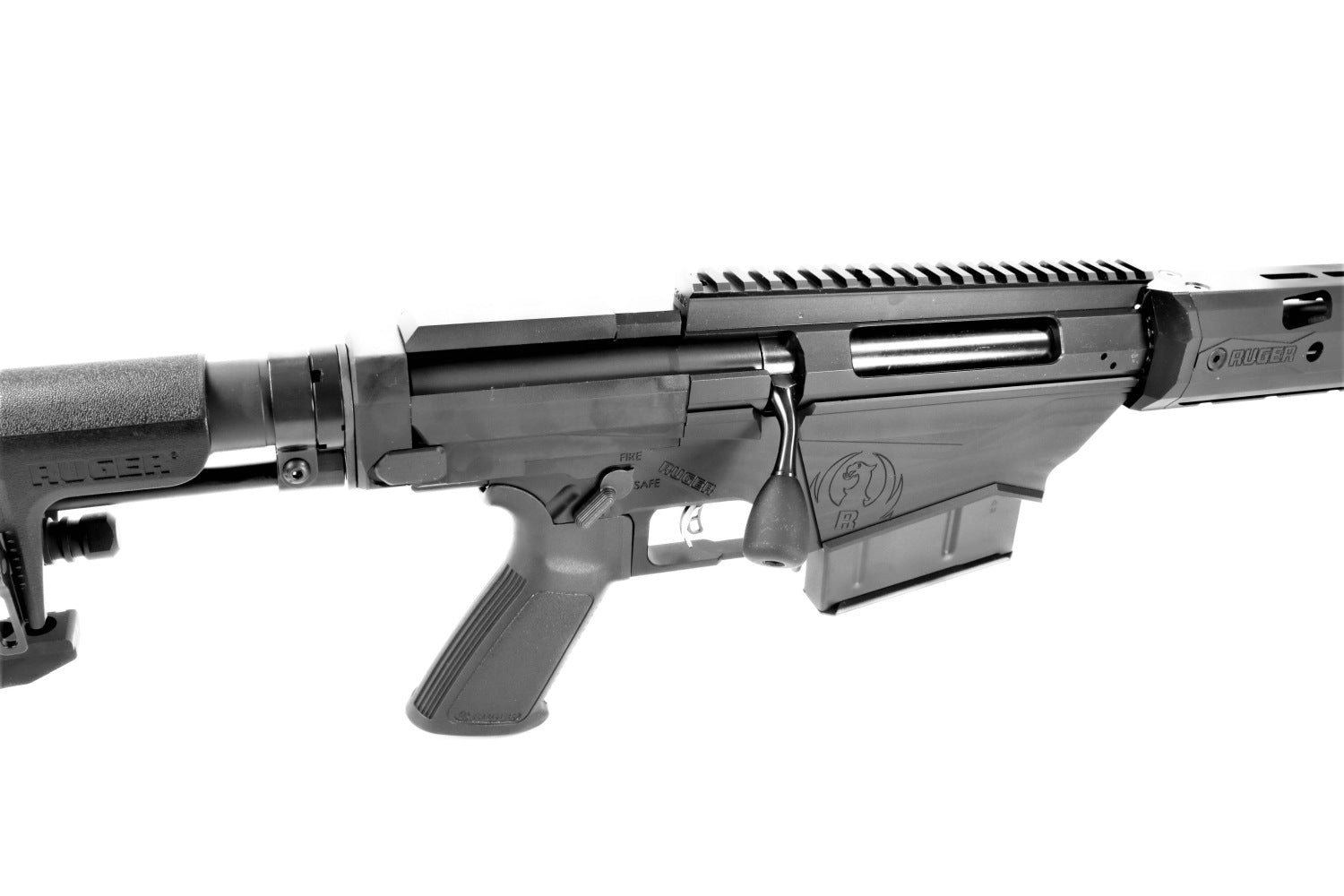 Ruger Präzisionsgewehr mit Zweibein.