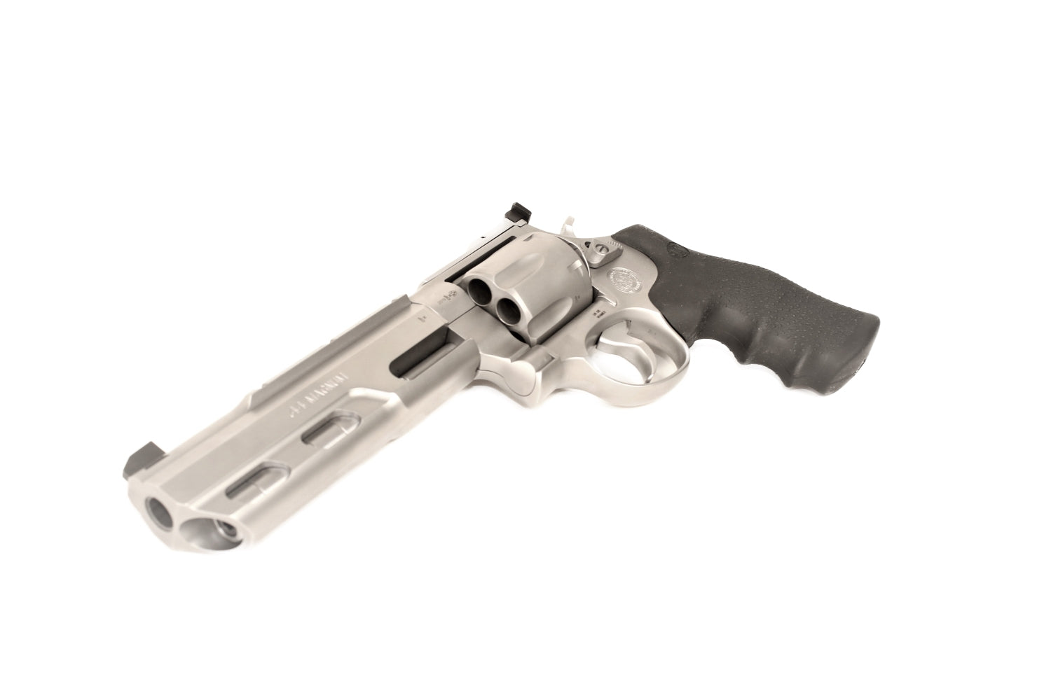 Smith & Wesson Revolver, silber.