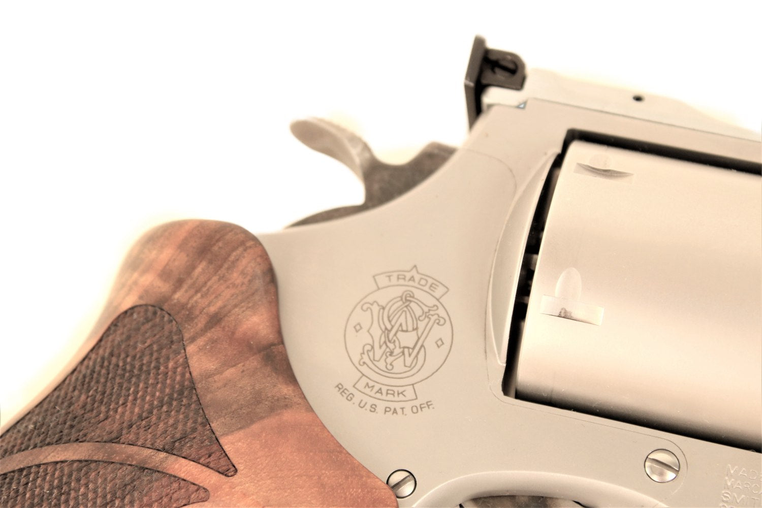 Smith & Wesson Revolver, silbern.