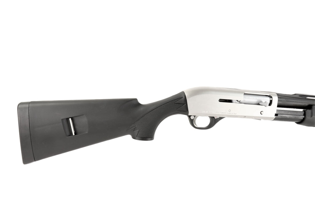 Benelli Schrotflinte, schwarzer Schaft.