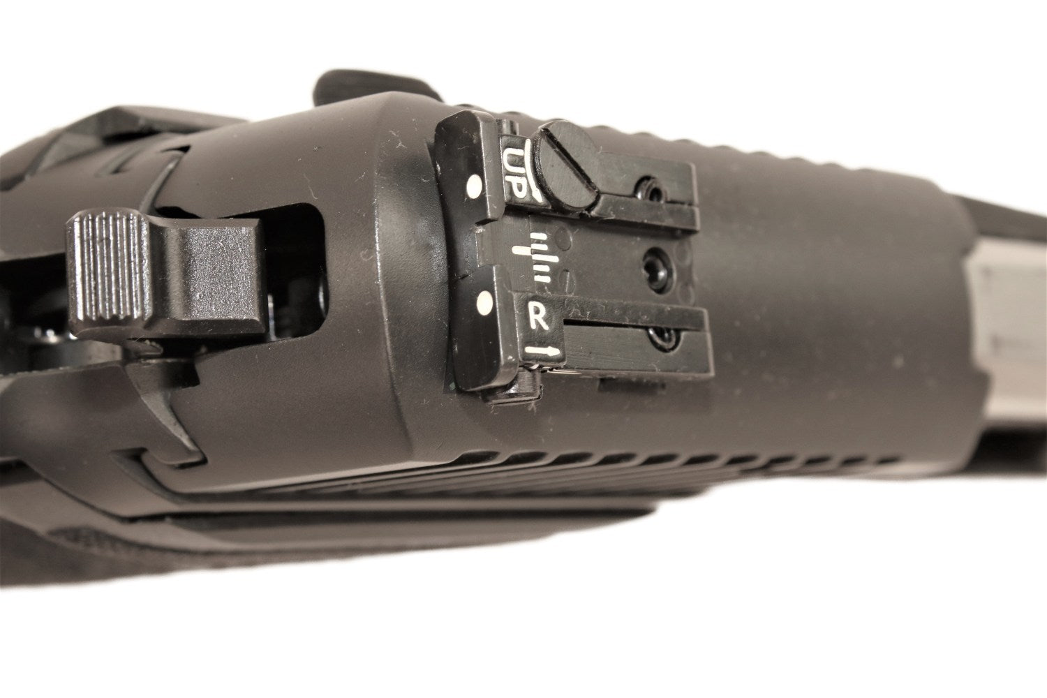 SIG SAUER Pistole, schwarz, seitlich.