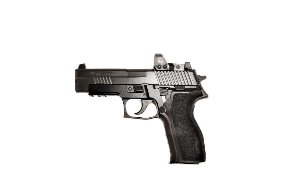 SIG SAUER Pistole, seitliche Ansicht.