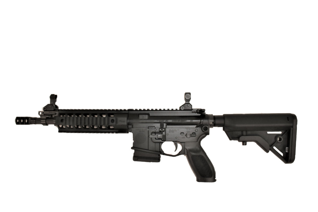 SIG SAUER Gewehr seitlich abgebildet.