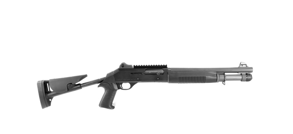 Benelli Schrotflinte mit Pistolengriff.