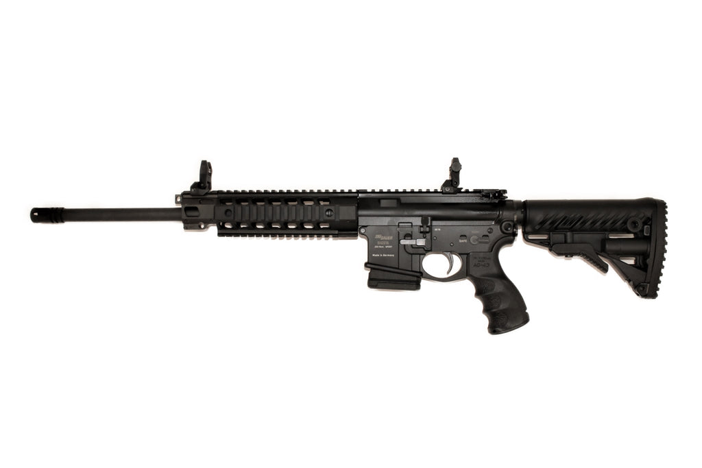 SIG SAUER Gewehr, seitlich betrachtet.