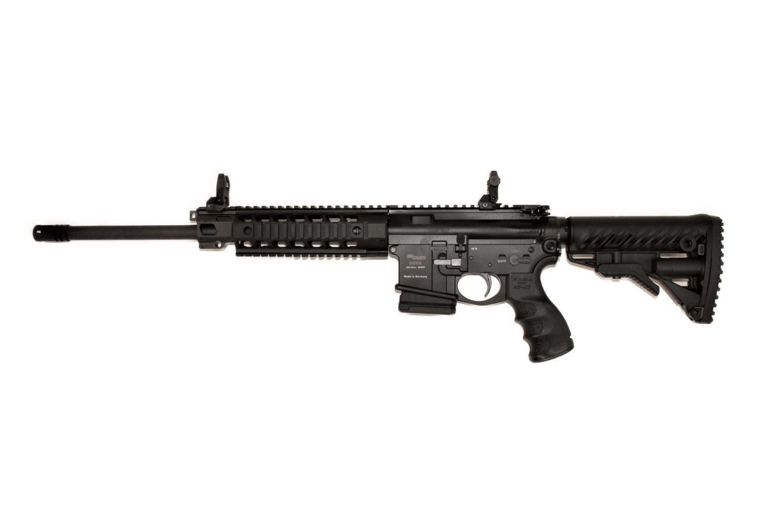 SIG SAUER Gewehr, seitlich betrachtet.