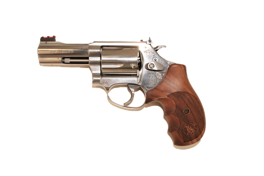 Smith & Wesson Revolver, Holzgriff.