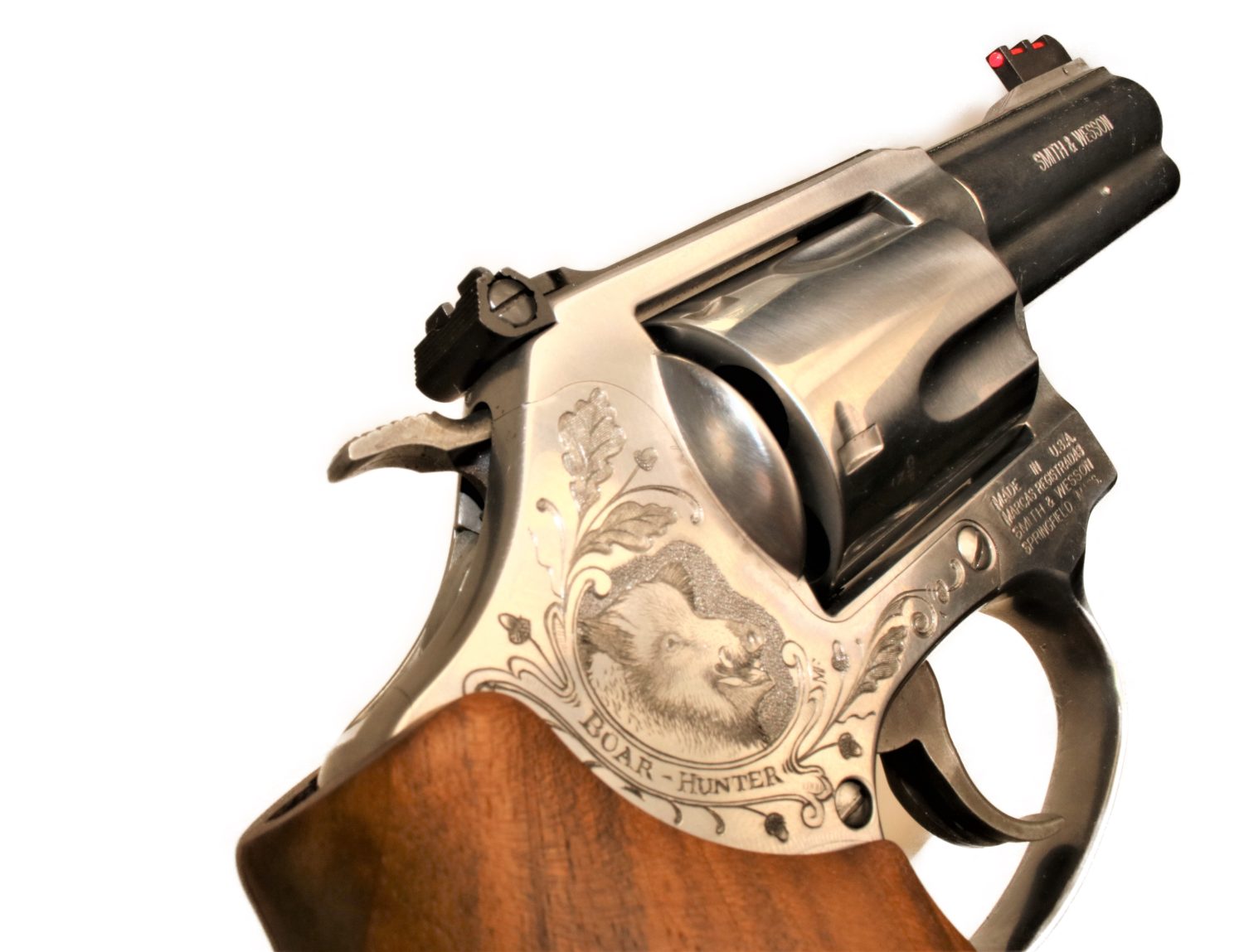 Smith & Wesson Revolver, Holzgriff.