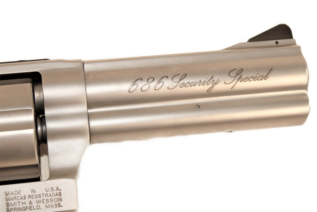 Smith & Wesson Revolver, silbern.
