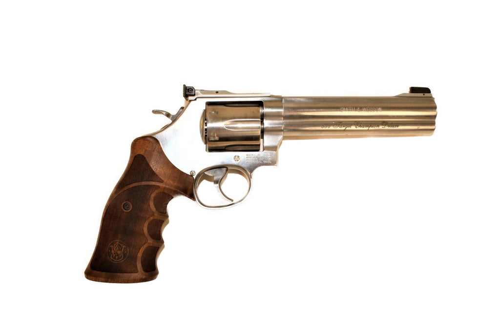 Smith & Wesson Revolver, silbern.