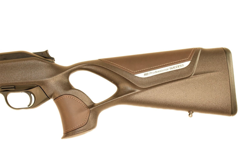 Blaser Jagdgewehr, braun, seitlich.