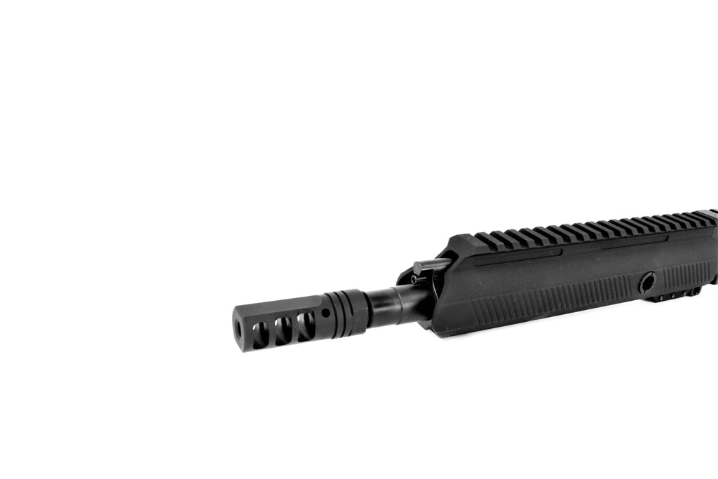 Schmeisser Gewehrteil, schwarzes Gehäuse.