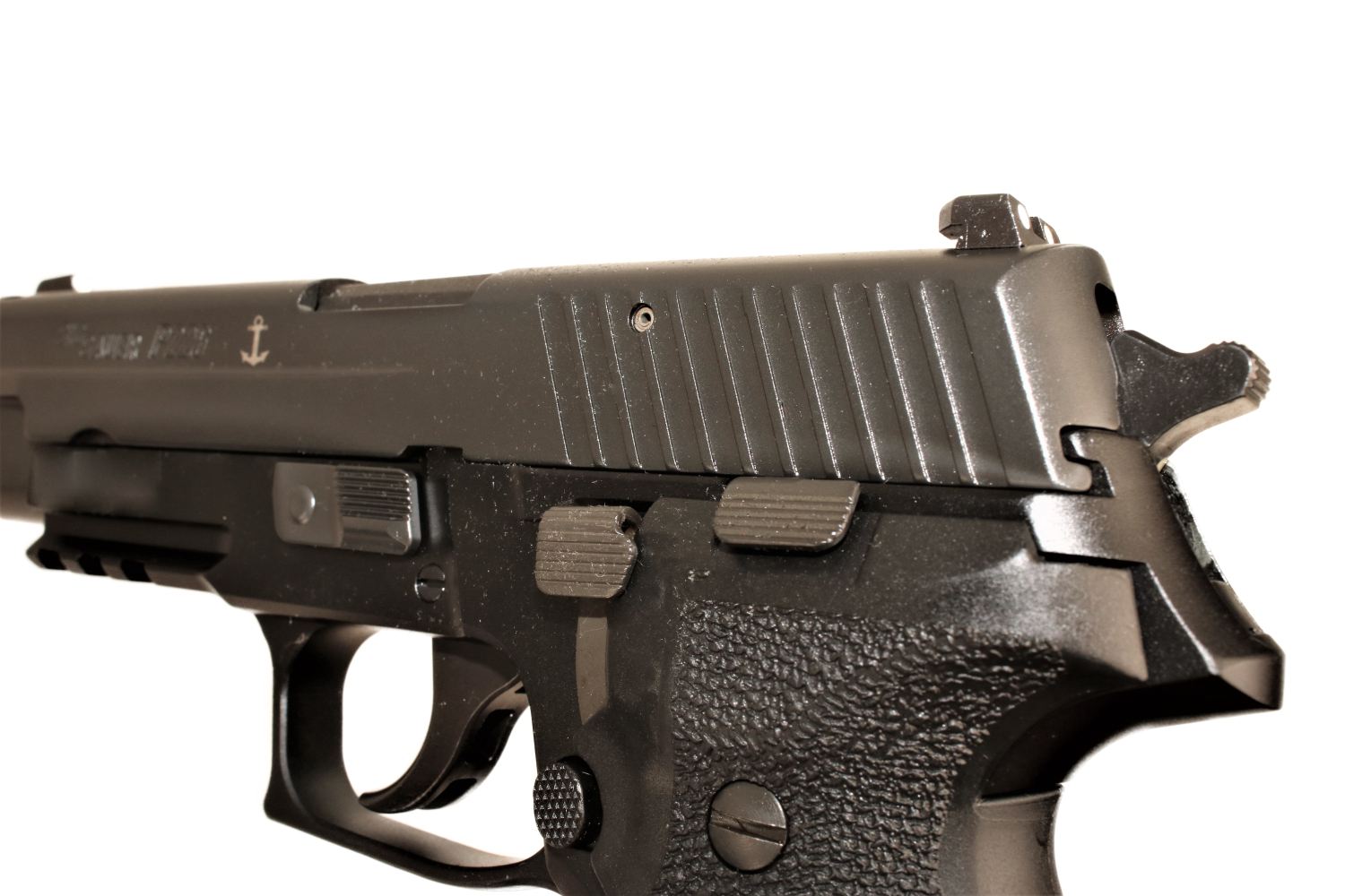 SIG SAUER Pistole, schwarze Farbe.