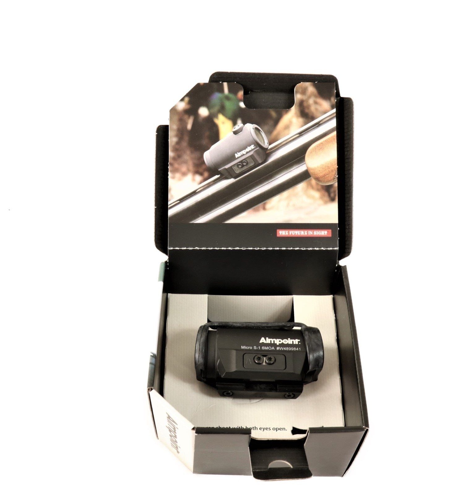 Aimpoint Visier in geöffneter Verpackung.