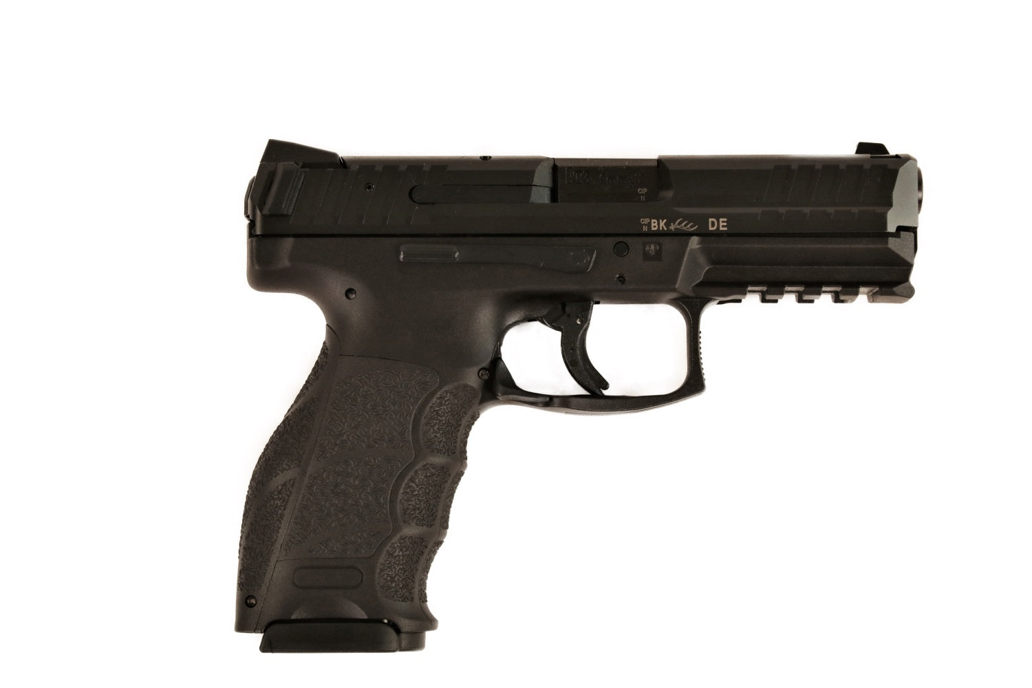 Heckler & Koch Pistole, schwarz.