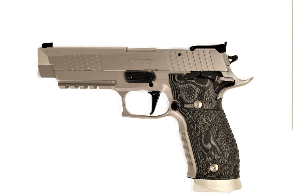 SIG SAUER Pistole, seitliche Ansicht.