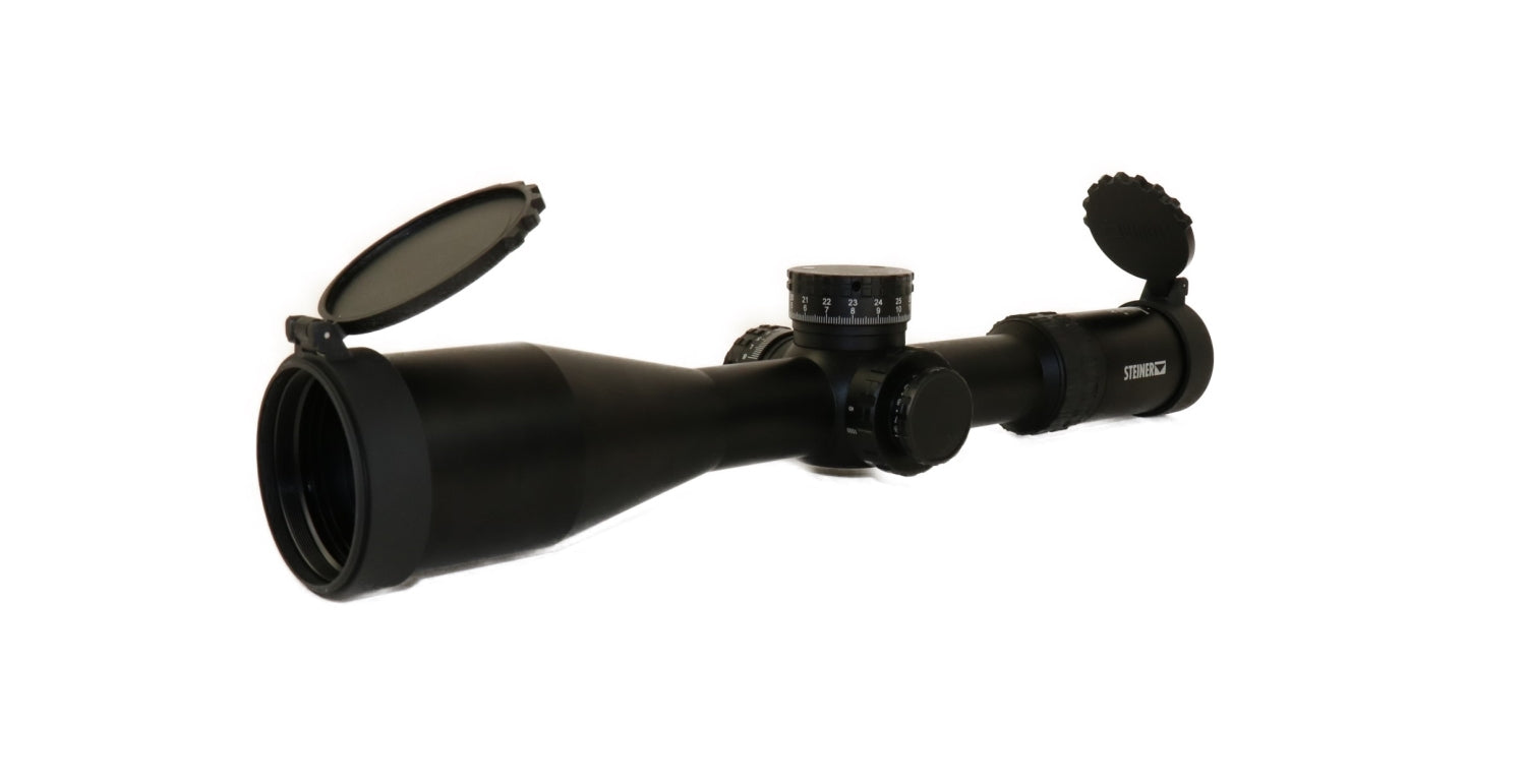 Steiner Zielfernrohr mit Schutzkappen.