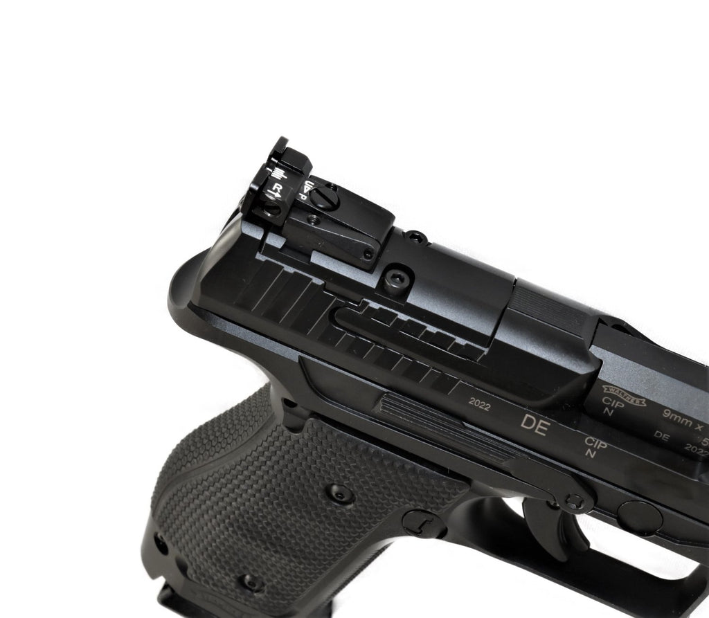 Walther Pistole, seitliche Ansicht.