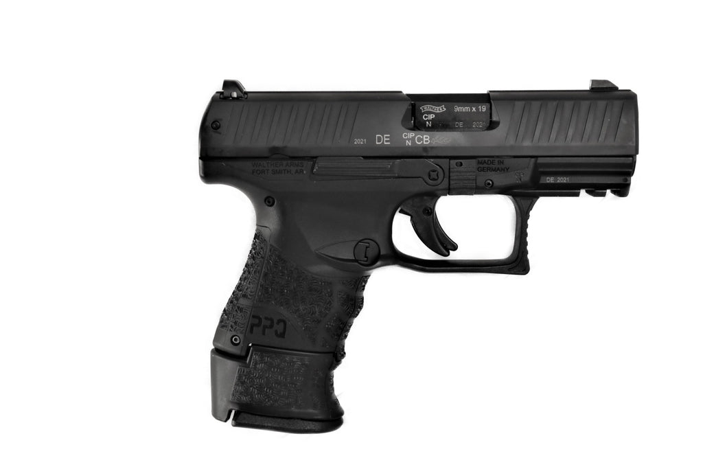 Walther PPQ Pistole, Seitenansicht.