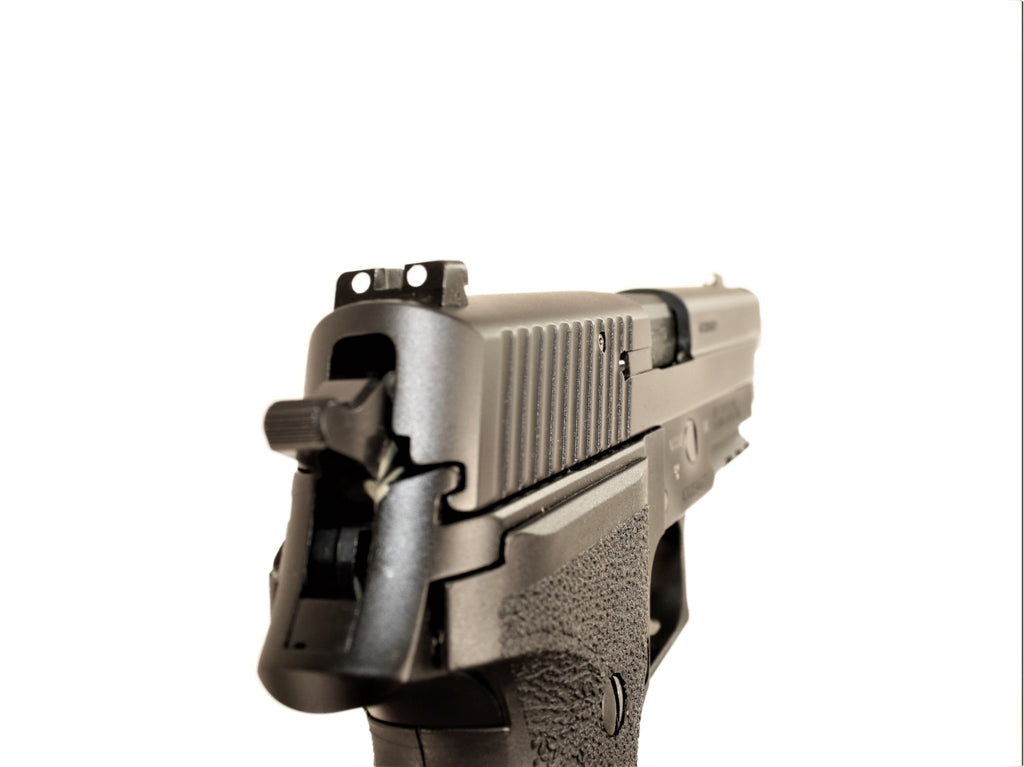 SIG SAUER Pistole, schwarze Farbe.