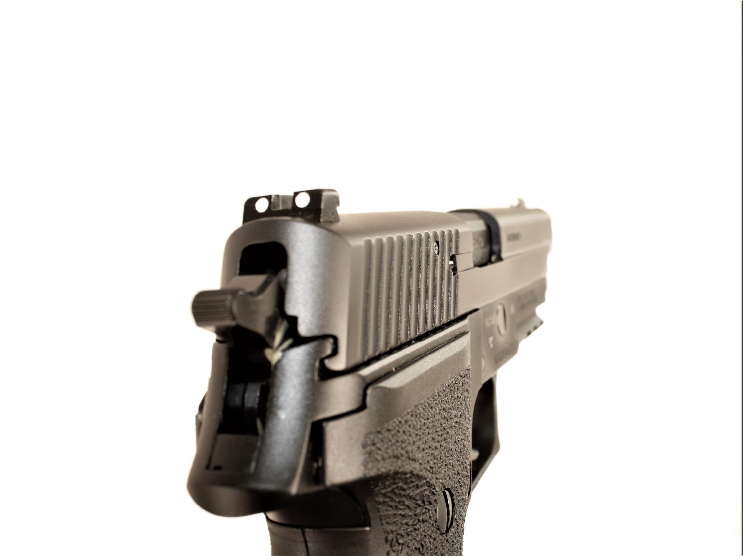 SIG SAUER Pistole, schwarze Farbe.