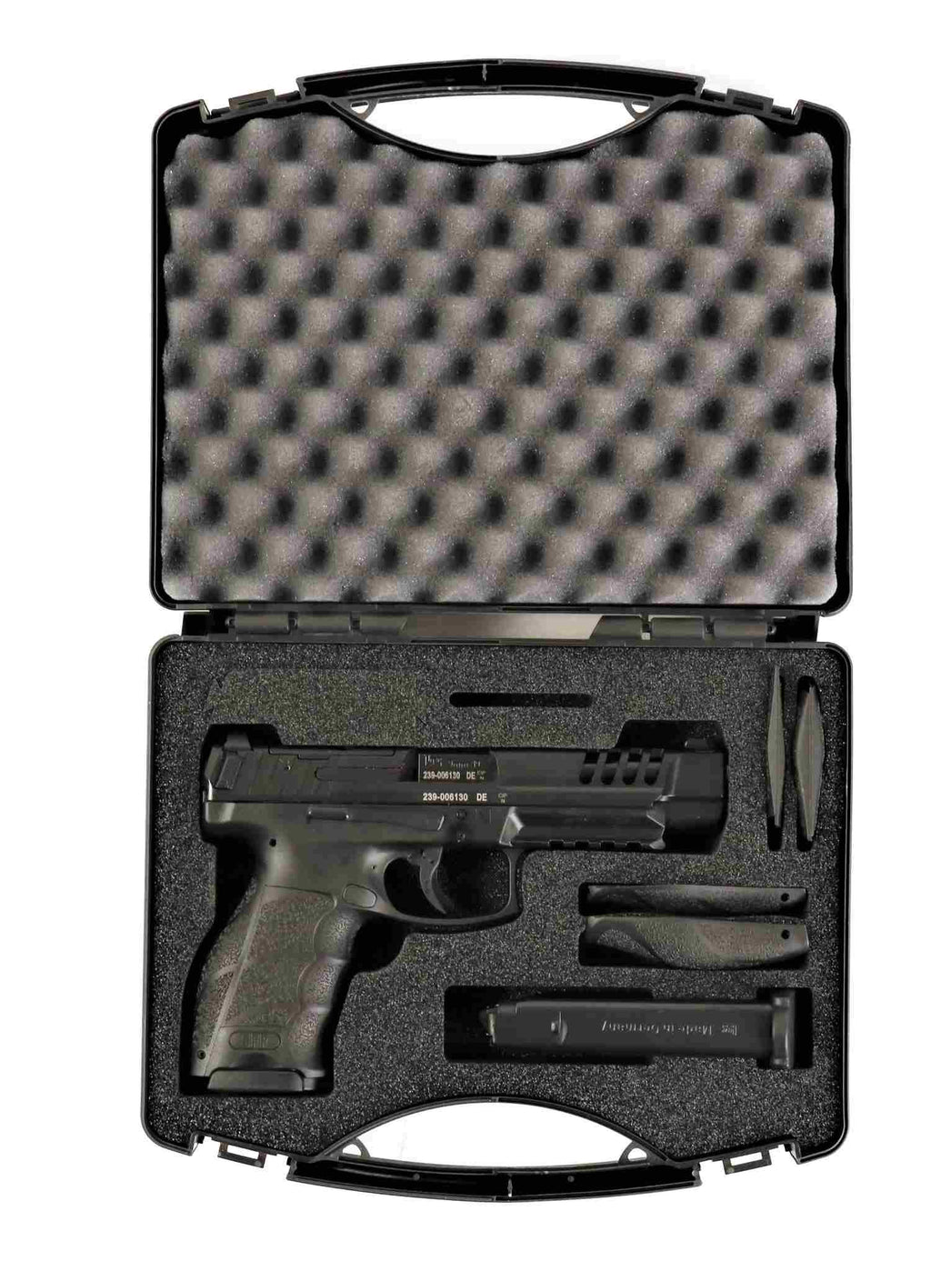 Heckler & Koch Pistole, schwarz.